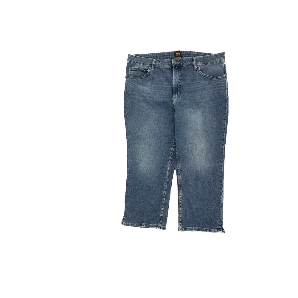 Lee Capri Women's size 18 Dark Wash Blue Denim‎ Jeans